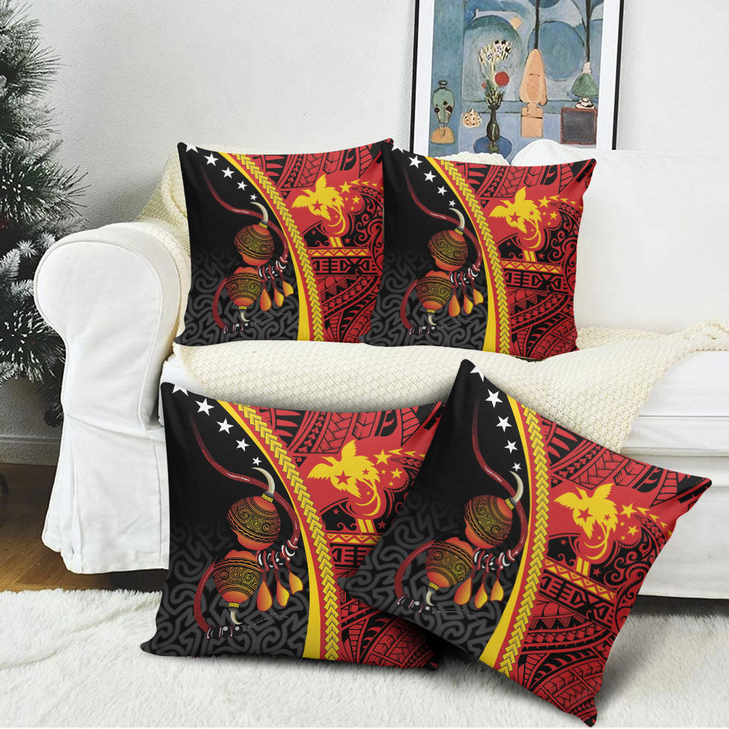 Papua New Guinea Independence Pillow Cover PNG Bagi and Lime Pot LT7 - Polynesian Pride