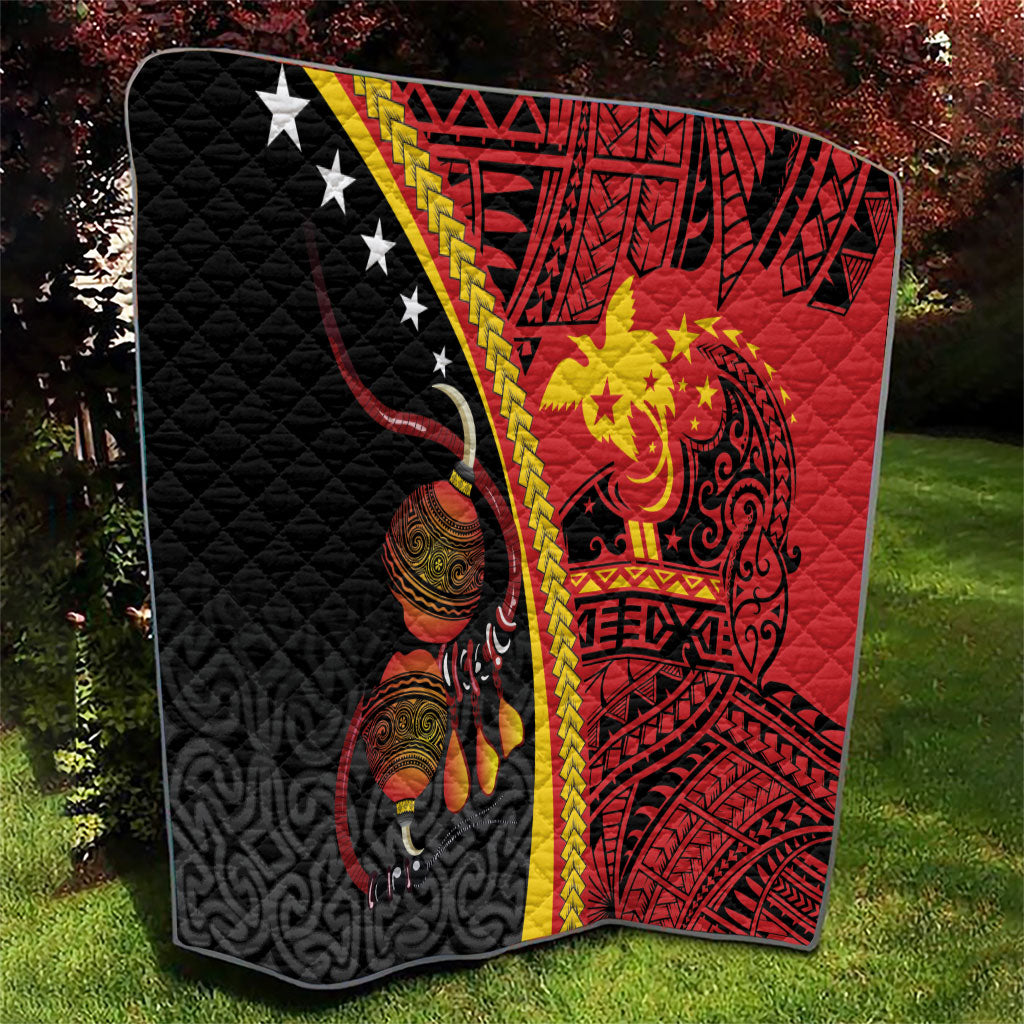 Papua New Guinea Independence Quilt PNG Bagi and Lime Pot LT7 - Polynesian Pride