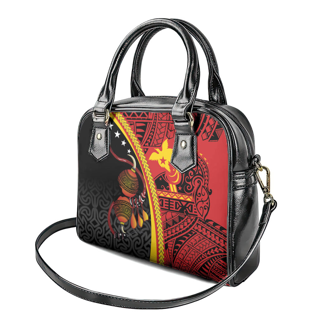 Papua New Guinea Independence Shoulder Handbag PNG Bagi and Lime Pot LT7 - Polynesian Pride