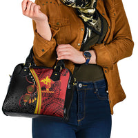Papua New Guinea Independence Shoulder Handbag PNG Bagi and Lime Pot LT7 - Polynesian Pride