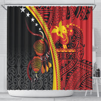Papua New Guinea Independence Shower Curtain PNG Bagi and Lime Pot LT7 - Polynesian Pride