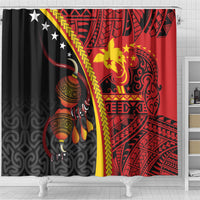 Papua New Guinea Independence Shower Curtain PNG Bagi and Lime Pot LT7 - Polynesian Pride