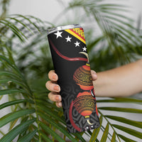 Papua New Guinea Independence Skinny Tumbler PNG Bagi and Lime Pot LT7 - Polynesian Pride