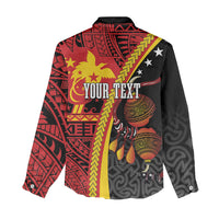 Papua New Guinea Independence Personalised Women Casual Shirt PNG Bagi and Lime Pot LT7 - Polynesian Pride