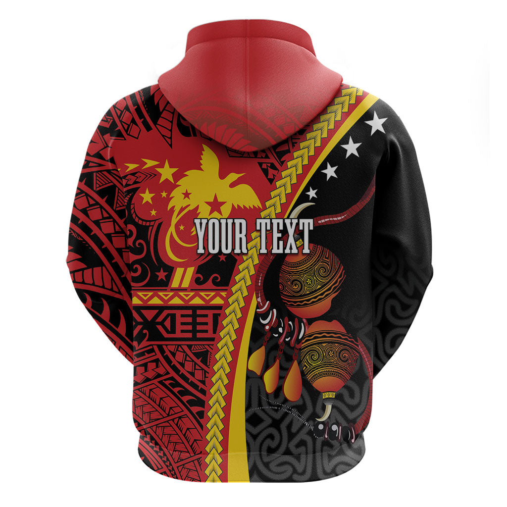 Papua New Guinea Independence Personalised Zip Hoodie PNG Bagi and Lime Pot LT7 - Polynesian Pride