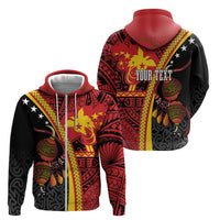 Papua New Guinea Independence Personalised Zip Hoodie PNG Bagi and Lime Pot LT7 - Polynesian Pride