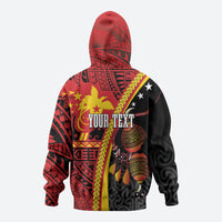 Papua New Guinea Independence Personalised Zip Hoodie PNG Bagi and Lime Pot LT7 - Polynesian Pride