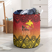 Papua New Guinea 1975 To The Future Laundry Basket Sepik Masks LT7 Red - Polynesian Pride
