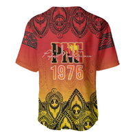 Papua New Guinea 1975 To The Future Personalised Baseball Jersey Sepik Masks LT7 - Polynesian Pride