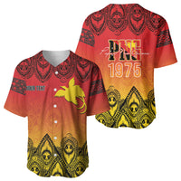 Papua New Guinea 1975 To The Future Personalised Baseball Jersey Sepik Masks LT7 - Polynesian Pride