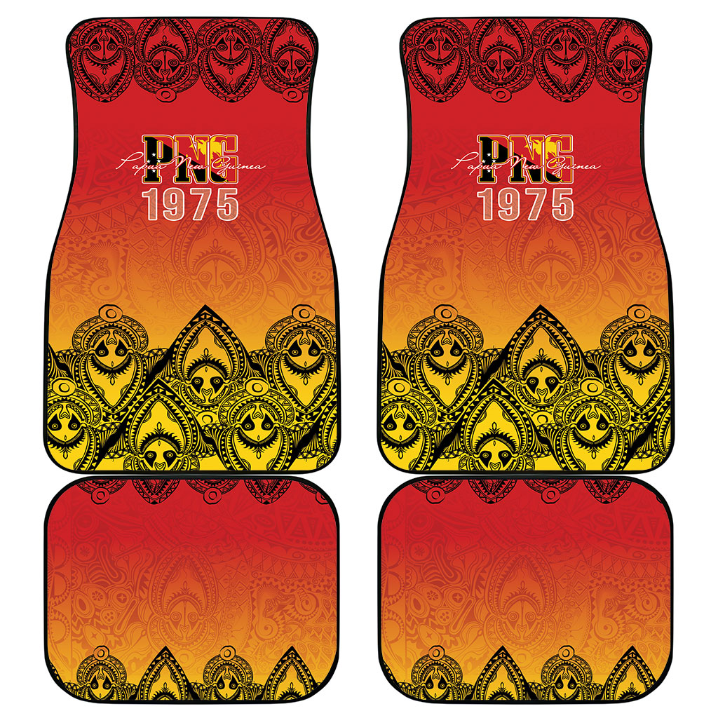 Papua New Guinea 1975 To The Future Car Mats Sepik Masks LT7 - Polynesian Pride
