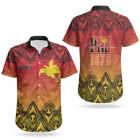 Papua New Guinea 1975 To The Future Personalised Couples Matching Off Shoulder Maxi Dress and Hawaiian Shirt Sepik Masks LT7 - Polynesian Pride