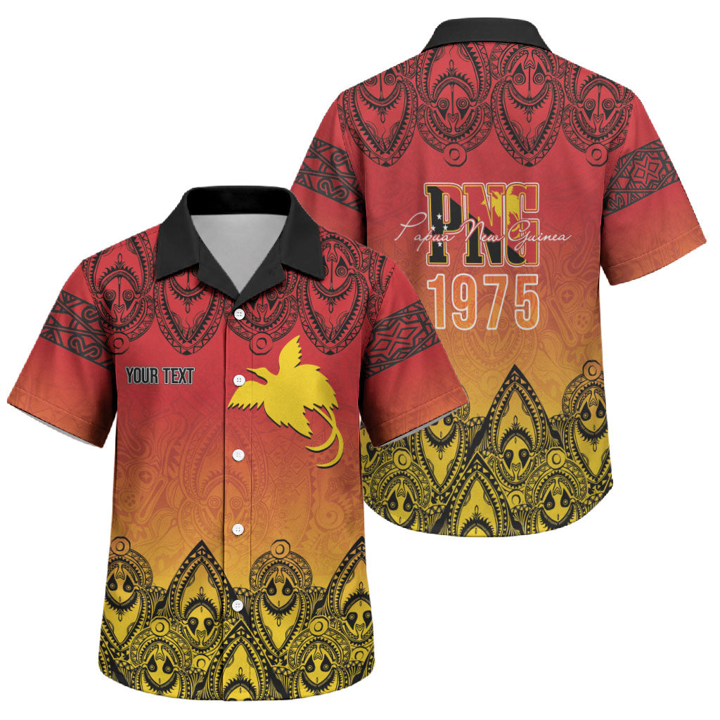 Papua New Guinea 1975 To The Future Personalised Family Matching Mermaid Dress and Hawaiian Shirt Sepik Masks LT7 Son's Shirt Red - Polynesian Pride