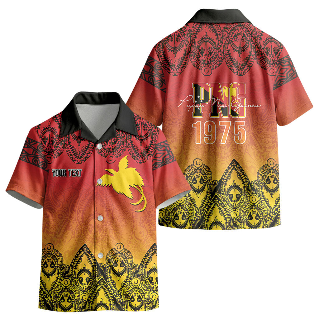 Papua New Guinea 1975 To The Future Personalised Kid Hawaiian Shirt Sepik Masks LT7 - Polynesian Pride
