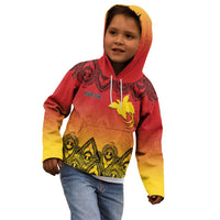 Papua New Guinea 1975 To The Future Personalised Kid Hoodie Sepik Masks LT7 - Polynesian Pride