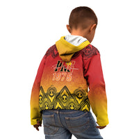 Papua New Guinea 1975 To The Future Personalised Kid Hoodie Sepik Masks LT7 - Polynesian Pride