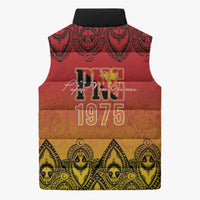 Papua New Guinea 1975 To The Future Personalised Sleeveless Puffer Jacket Sepik Masks LT7 - Polynesian Pride