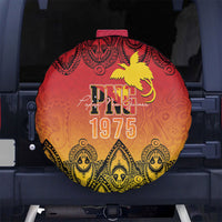Papua New Guinea 1975 To The Future Spare Tire Cover Sepik Masks LT7 No hole Red - Polynesian Pride