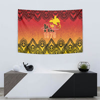 Papua New Guinea 1975 To The Future Tapestry Sepik Masks LT7 - Polynesian Pride