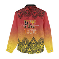 Papua New Guinea 1975 To The Future Personalised Women Casual Shirt Sepik Masks LT7 - Polynesian Pride