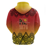 Papua New Guinea 1975 To The Future Personalised Zip Hoodie Sepik Masks LT7 - Polynesian Pride