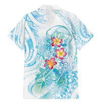 Sea Blue Polynesian Jellyfish Family Matching Mermaid Dress and Hawaiian Shirt Watercolor Glows LT7 - Polynesian Pride