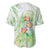 Summer Green Polynesian Jellyfish Baseball Jersey Watercolor Glows - Polynesian Pride