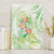 Summer Green Polynesian Jellyfish Canvas Wall Art Watercolor Glows - Polynesian Pride
