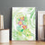 Summer Green Polynesian Jellyfish Canvas Wall Art Watercolor Glows - Polynesian Pride