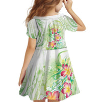 Summer Green Polynesian Jellyfish Family Matching Puletasi and Hawaiian Shirt Watercolor Glows LT7 - Polynesian Pride