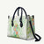 Summer Green Polynesian Jellyfish Leather Bag Watercolor Glows - Polynesian Pride