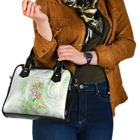 Summer Green Polynesian Jellyfish Shoulder Handbag Watercolor Glows - Polynesian Pride
