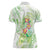 Summer Green Polynesian Jellyfish Women Polo Shirt Watercolor Glows - Polynesian Pride
