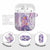 Lavender Polynesian Jellyfish AirPods Case Watercolor Glows - Polynesian Pride