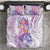 Lavender Polynesian Jellyfish Bedding Set Watercolor Glows - Polynesian Pride