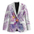 Lavender Polynesian Jellyfish Blazer Watercolor Glows - Polynesian Pride