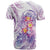 Lavender Polynesian Jellyfish T Shirt Watercolor Glows - Polynesian Pride