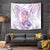 Lavender Polynesian Jellyfish Tapestry Watercolor Glows - Polynesian Pride
