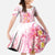 Rose Pink Polynesian Jellyfish Family Matching Off The Shoulder Long Sleeve Dress and Hawaiian Shirt Watercolor Glows - Polynesian Pride