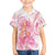 Rose Pink Polynesian Jellyfish Family Matching Off Shoulder Maxi Dress and Hawaiian Shirt Watercolor Glows - Polynesian Pride