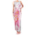 Rose Pink Polynesian Jellyfish Family Matching Tank Maxi Dress and Hawaiian Shirt Watercolor Glows - Polynesian Pride