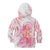 Rose Pink Polynesian Jellyfish Kid Hoodie Watercolor Glows - Polynesian Pride