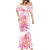 Rose Pink Polynesian Jellyfish Mermaid Dress Watercolor Glows - Polynesian Pride