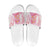 Rose Pink Polynesian Jellyfish Slide Sandals Watercolor Glows - Polynesian Pride