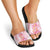 Rose Pink Polynesian Jellyfish Slide Sandals Watercolor Glows - Polynesian Pride