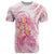 Rose Pink Polynesian Jellyfish T Shirt Watercolor Glows - Polynesian Pride