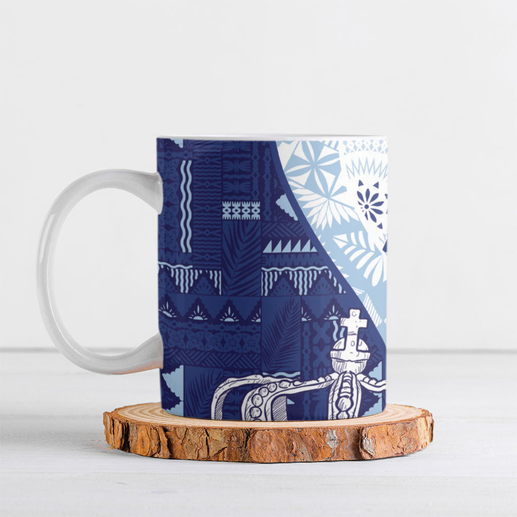 Queen Victoria School Fiji Vulinitu Verata House Ceramic Mug Masi Tapa