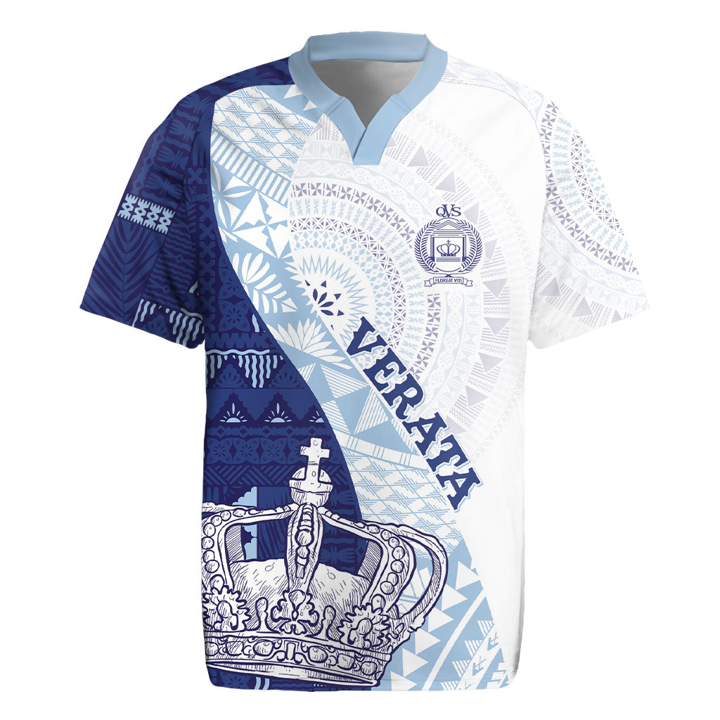 Queen Victoria School Fiji Vulinitu Verata House Rugby Jersey Masi Tapa