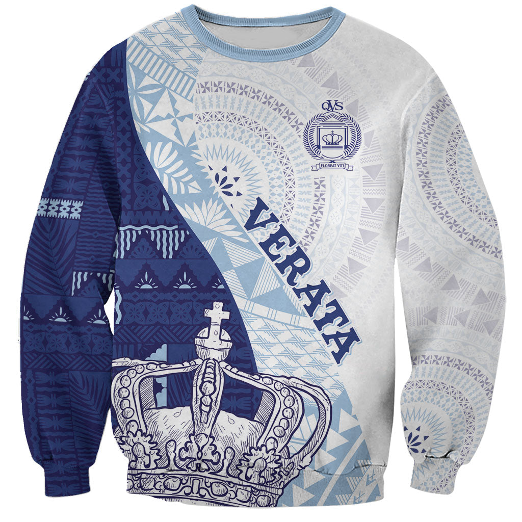 Queen Victoria School Fiji Vulinitu Verata House Sweatshirt Masi Tapa