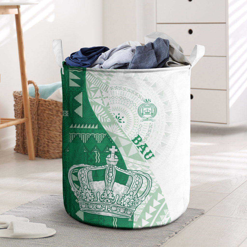 Queen Victoria School Fiji Vulinitu Bau House Laundry Basket Masi Tapa